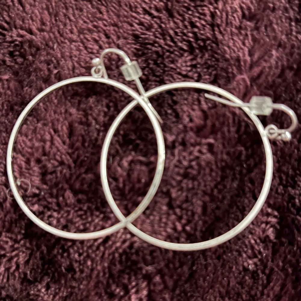 Silver Circle Earrings